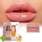 Набор для губ натуральное масло для губ, мята, имбирь, витамин Е, усилитель, косметика для губ, для полного и красивого увлажняющего блеска, макияж