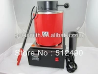 Diy 220V2KG gold melting equipment electric smelter with extra 1pc 2kg crucible plier
