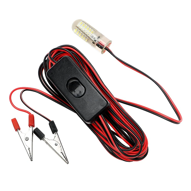 

Underwater Night Lights 48 Leds Attract Fish Fishing Lighting 12V Flashing Bait Lamp Cool White