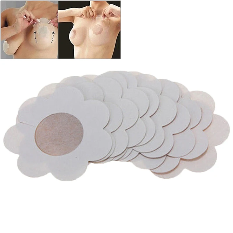 

10Pcs Women Disposable Bra Pad Patch Invisible Breast Nipple Cover Sticker Ultra-thin Disposable Non-woven Fabric Anti-burnout