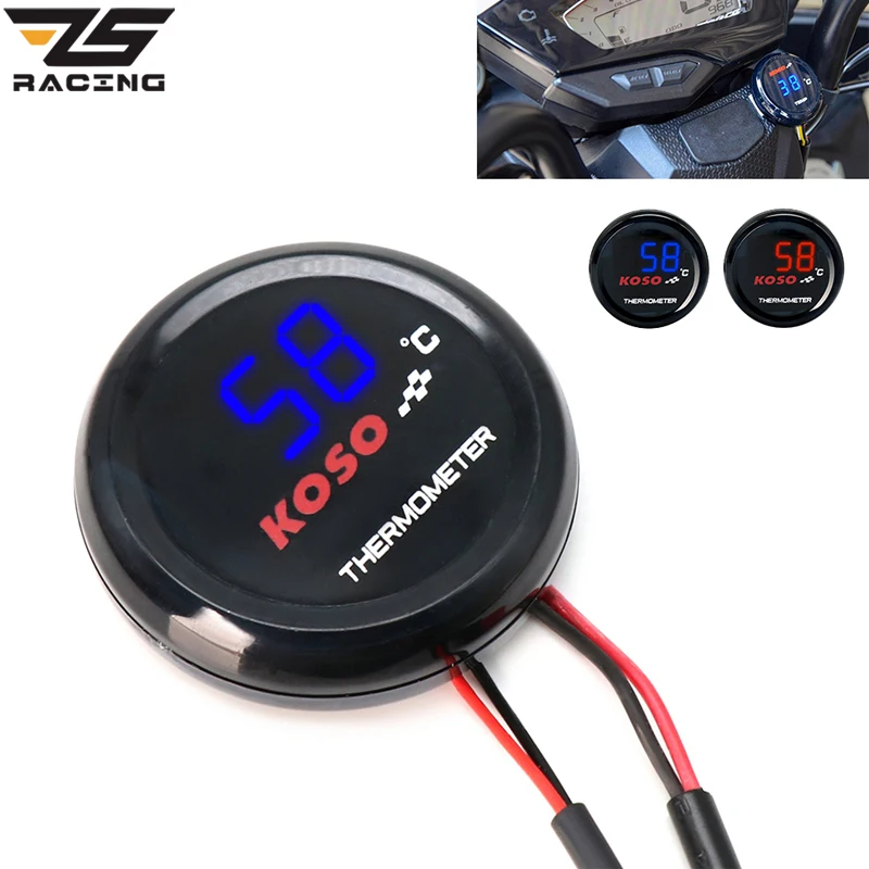 Универсальный термометр для мотоцикла ZS Racing Koso 0 °C 120 измеритель температуры воды
