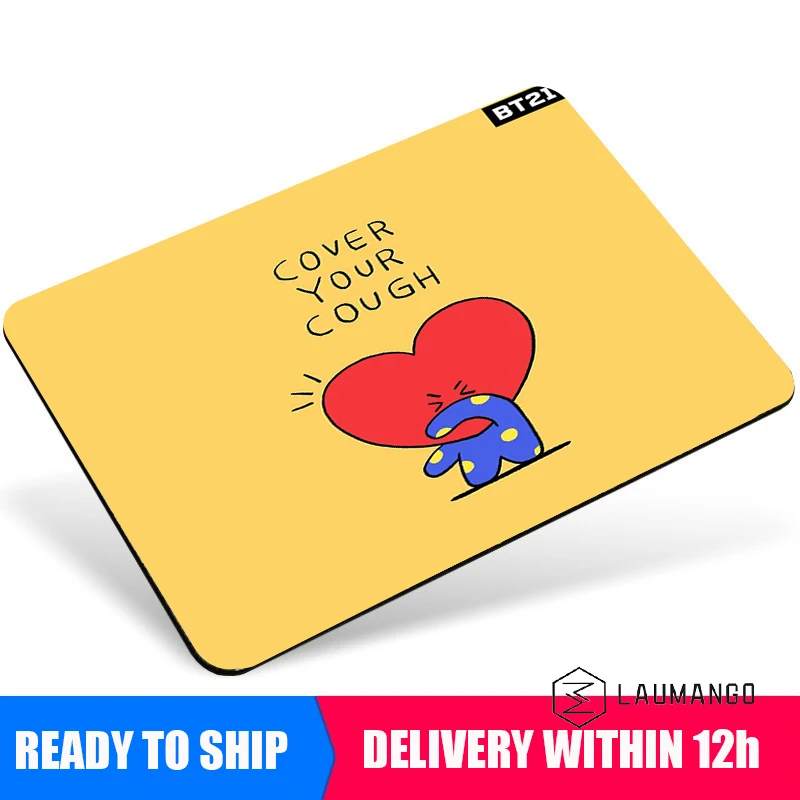 Игровой коврик для мыши геймерский клавиатуры BT21 игровой Настольный сделай сам