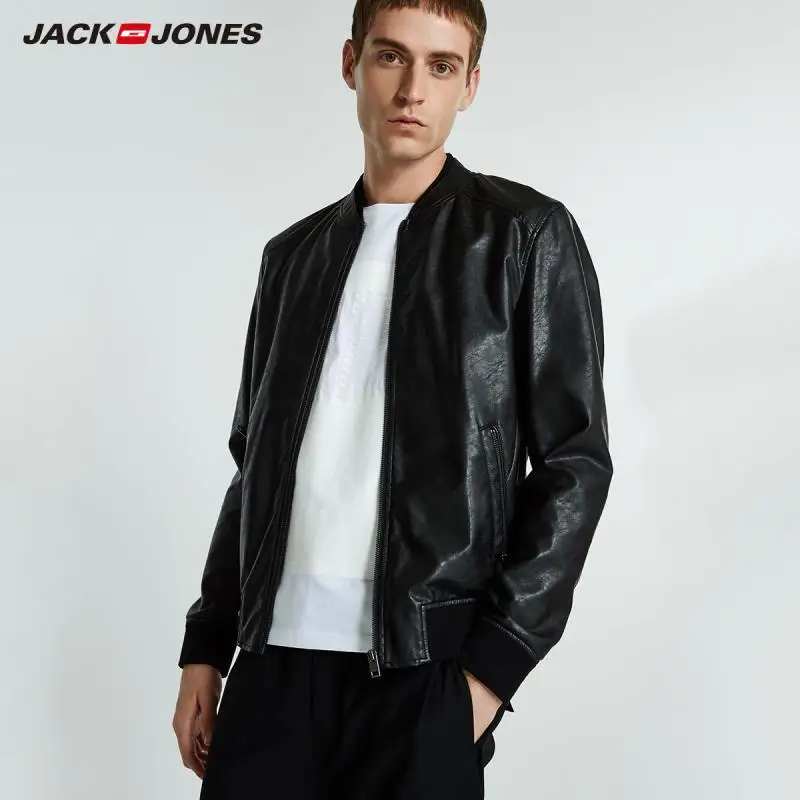 JackJones Осенняя мужская трендовая Повседневная бейсбольная куртка с воротником