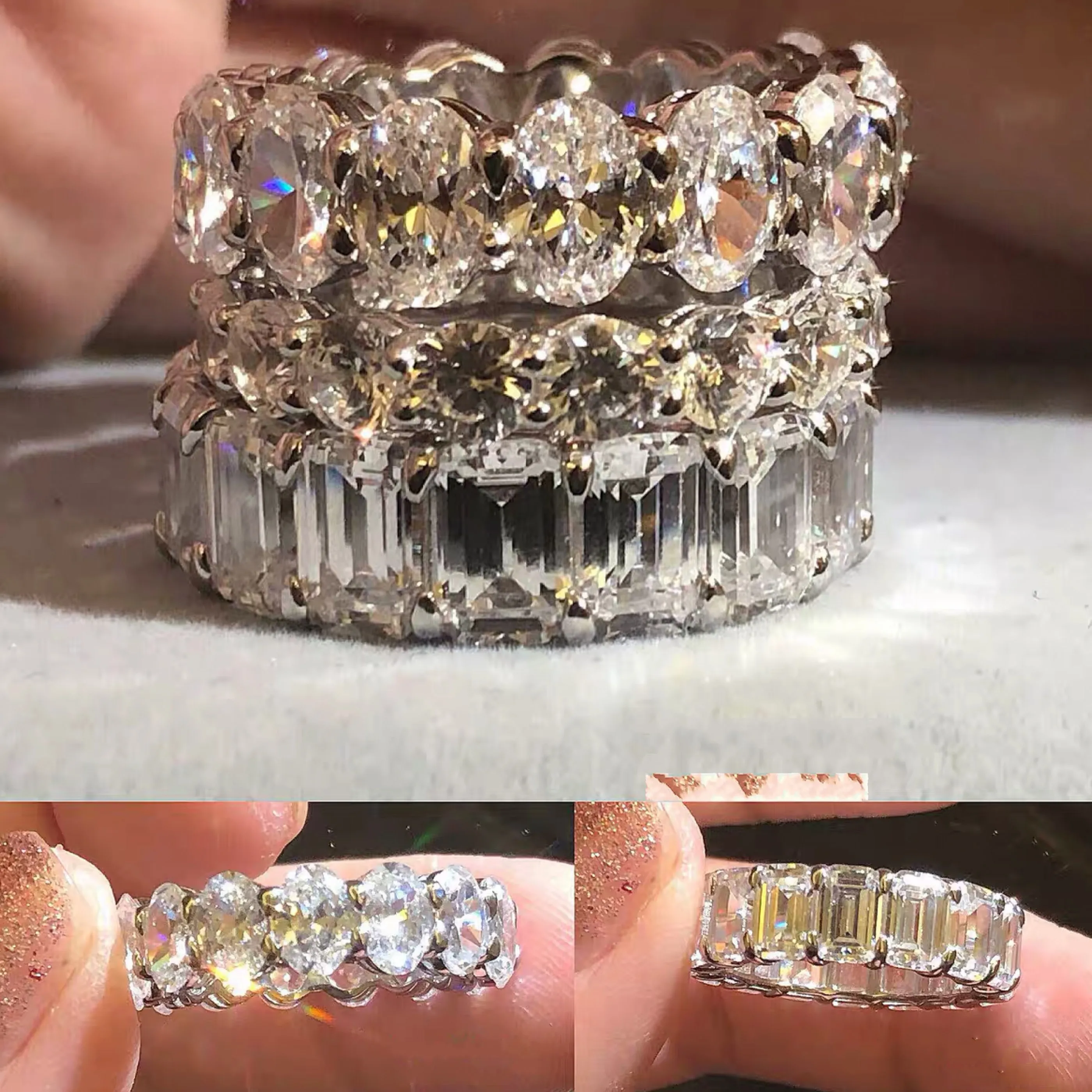 Фирменная цепочка из серебра 925 пробы с квадратными вставками искусственный