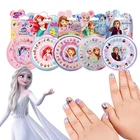 2 стикера для ногтей Disney Холодное сердце, Эльза, Анна, София, принцесса, модная игрушка для макияжа, стикер для девочек, красивая игра, подарок на день рождения
