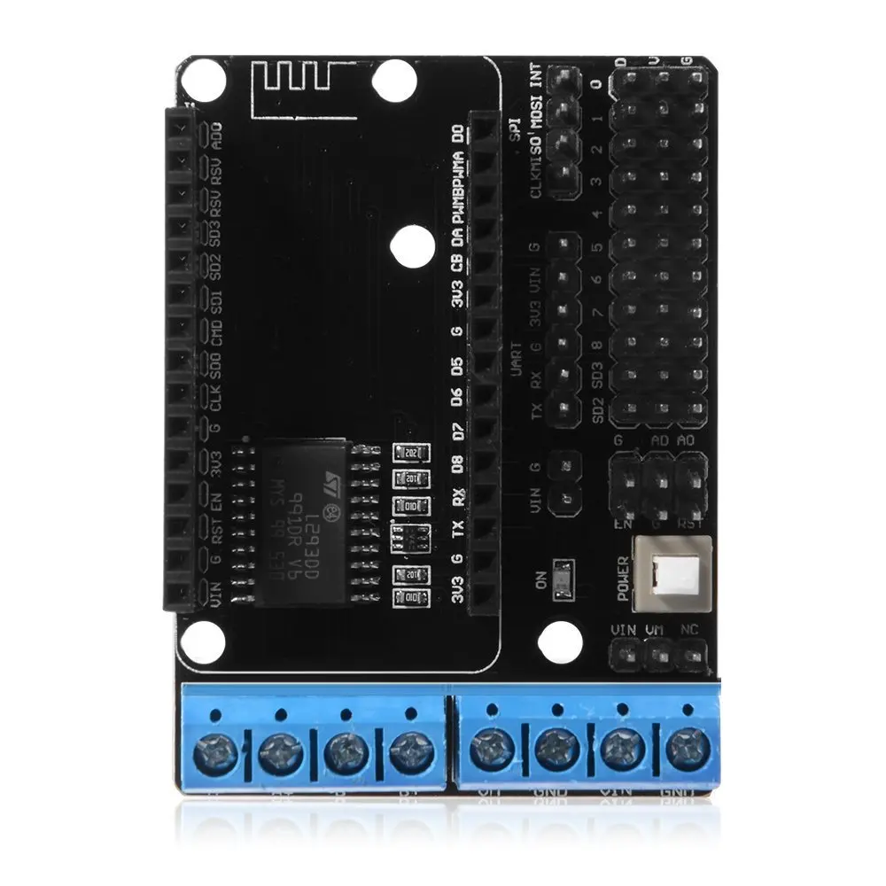 Модуль платы Wi Fi L293D плата расширения привода двигателя для NodeMcu ESP8266 ESP 12E Lua
