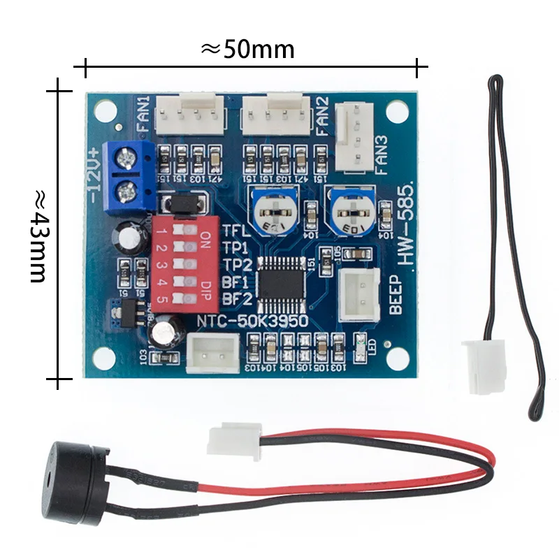 1 шт. DC 12 В 5A PWM PC процессор вентилятор контроль температуры контроль скорости Лер плата контроля скорости Лер датчик температуры