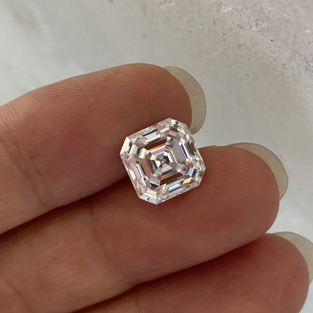 

Meisidian 11x11 мм сборная форма GH VVS1 Муассанит 6 карат бриллиант свободный камень