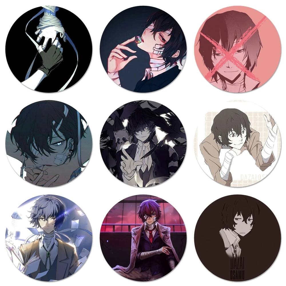 

Bungo Stray Dogs Twin Dark Осаму дадзай магнитный холодильник открывашка для пива, колы Sue открывалка для бутылок 58 мм