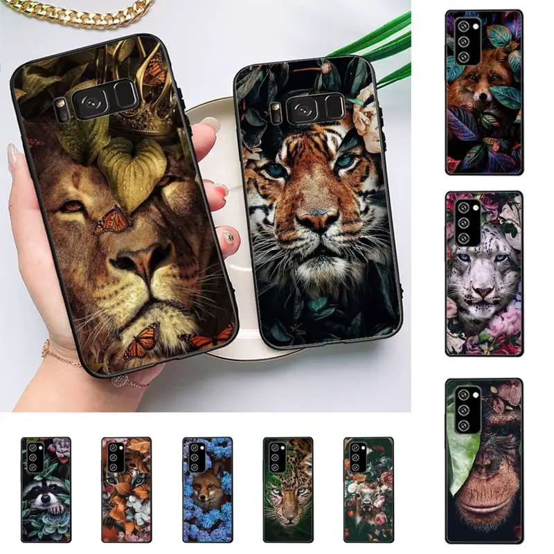 

Animal With Flower Green Leaf Phone Case For Samsung Galaxy Note10Pro Note20ultra note20 note10lite M30S Coque