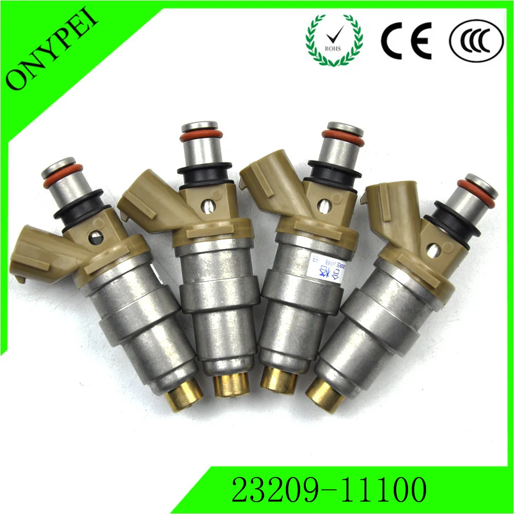 (4 шт.) 23250 11100 23209 Топливная форсунка для Toyota Paseo 1.5L Corolla EE101 2325011100 2320911100|Топливный
