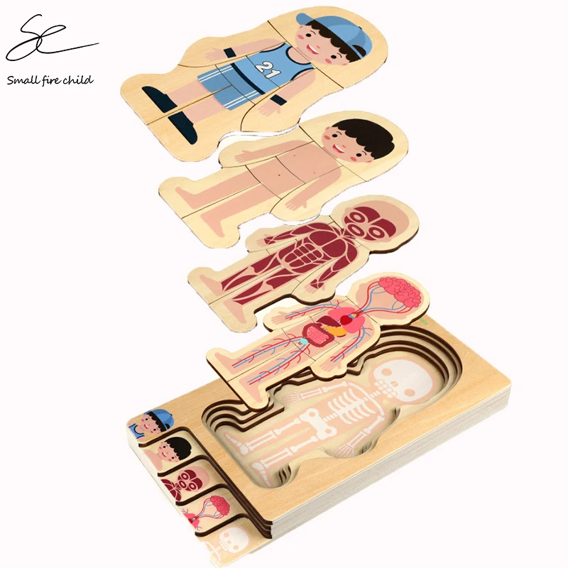 Новинка 2020 деревянная головоломка Монтессори для мальчиков и девочек