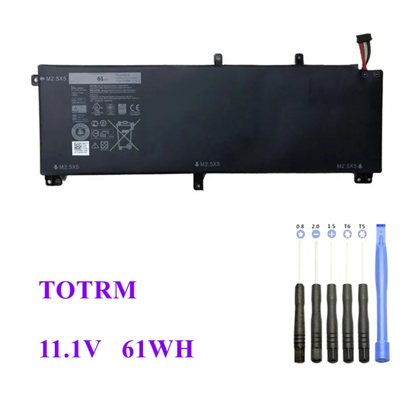Аккумулятор T0TRM для ноутбука Dell XPS 15 9530 Precision M3800 TOTRM H76MV 7D1WJ 11 1 V 61WH | Компьютеры и
