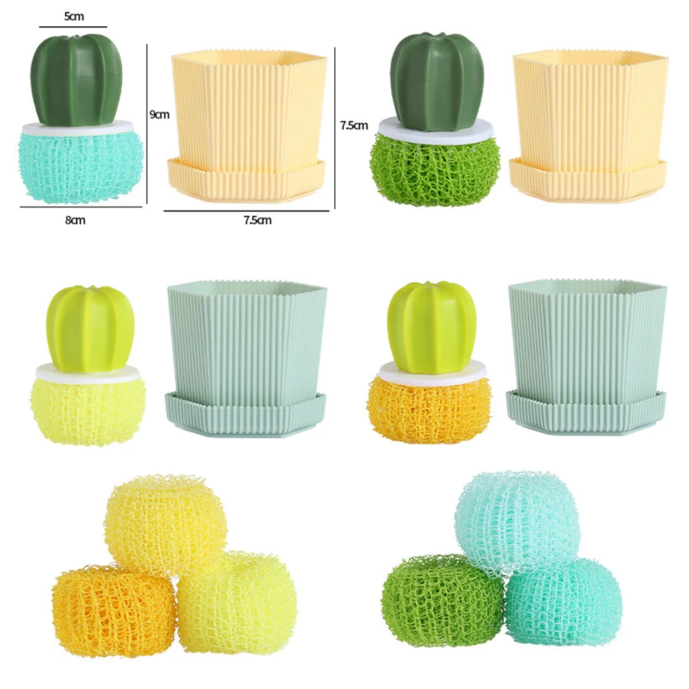 1PC чистящие щетки из нановолокна творческая кисть для кастрюль кухонный градиентный инструмент для мытья посуды съемный портативный контейнер для обеда.