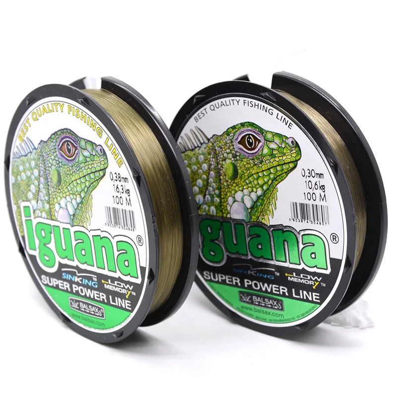 

TAKEDO 100M Mainline IGUANA Fishing Line 0.16-0.45MM Super Strong Monofilament Nylon Fishing Line 8-48LBS All For Carp Fishing