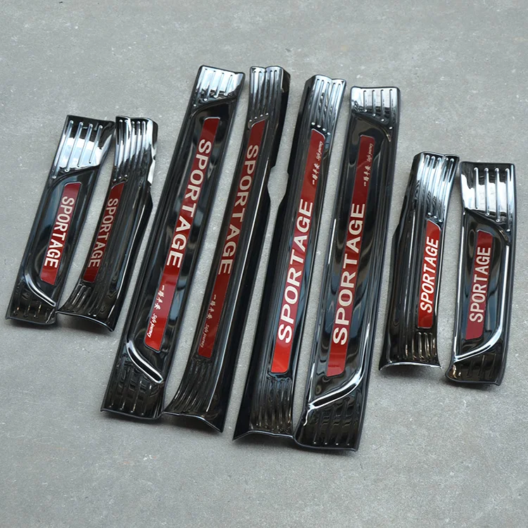 

8 Pcs for Dedicated for 2018 New Generation Kia Smart Run Welcome Pedal Stainless Steel Threshold Strip