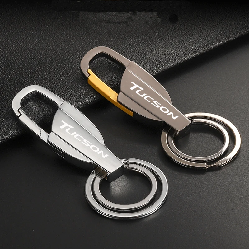 

New Car metal Keychains Alloy Keyring Key Chain For Hyundai Tucson nx4 2021 2016 2015 2018 2019 2017 2020 Accessories