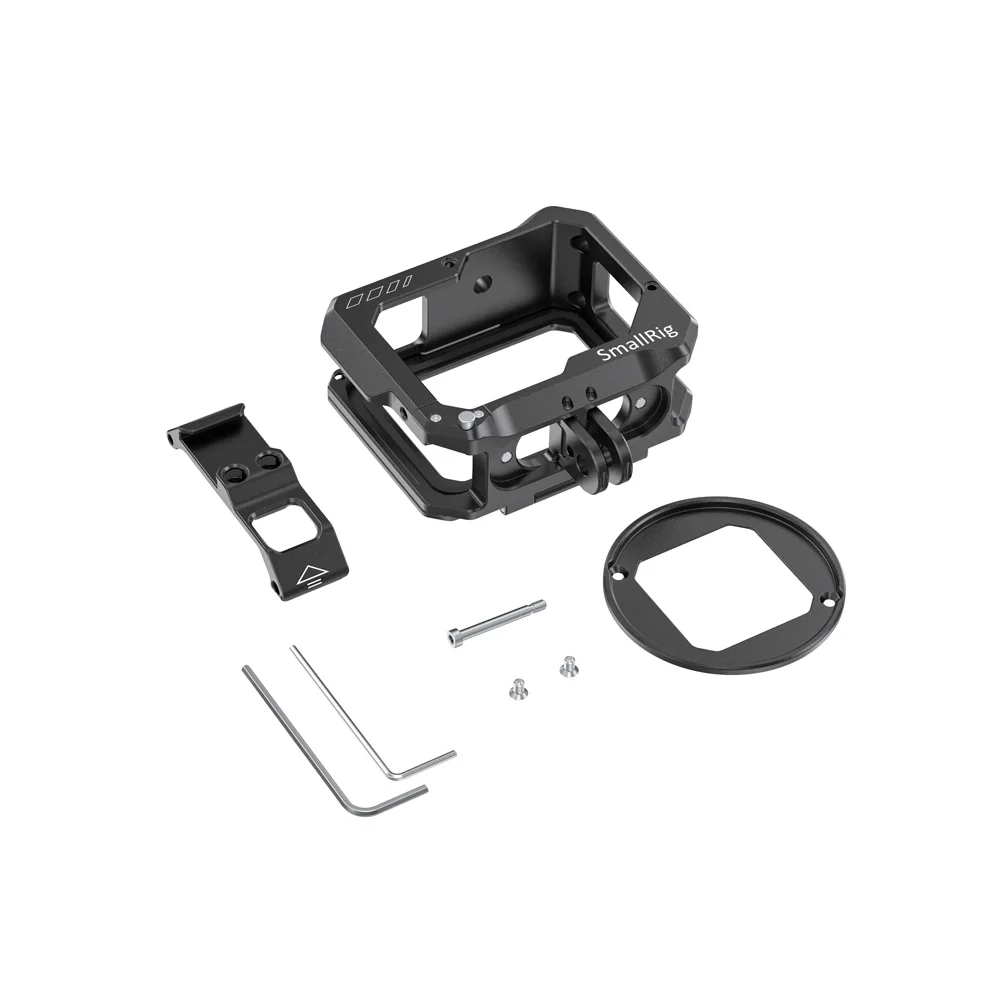 SmallRig HERO 8 Vlogging Cage for GoPro HERO8 Black w/ Two cold shoe mounts multiple 1/4”-20 holes & a 52mm filter adapter 2505 |