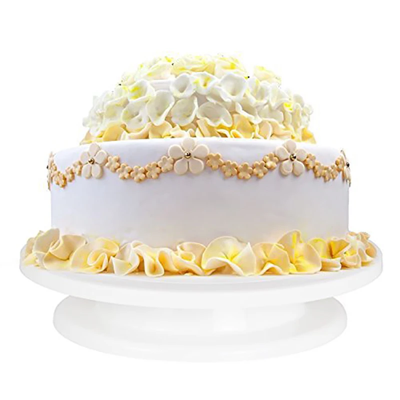 

14pcs Turntable Set Decorating Mouth Spatula Scraper Decorating Bag Kitchen DIY Reusable Kit Baking Tools Cake Tools Set