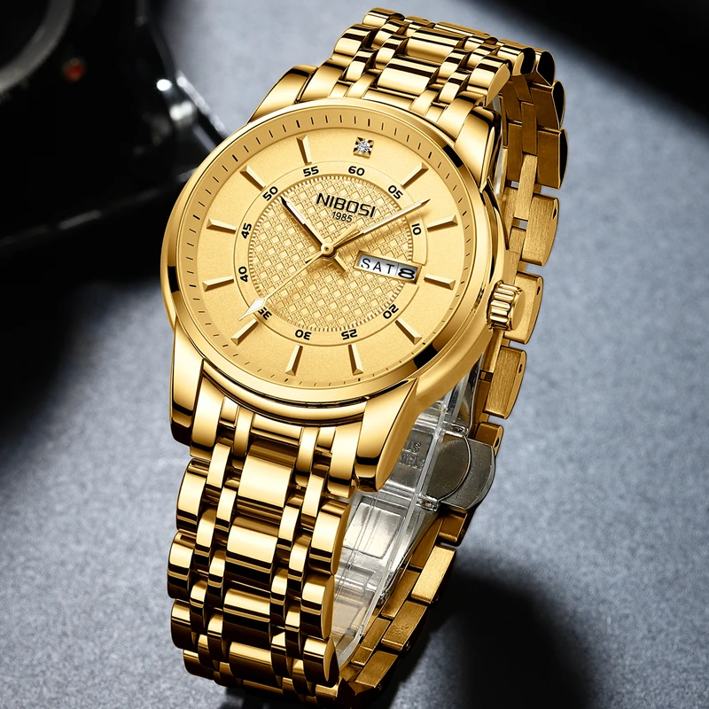 

NIBOSI New Top Brand Luxury Fashion Watch Men 30ATM Waterproof Date Clock Sport Watches Mens Quartz Wristwatch Relogio Masculino