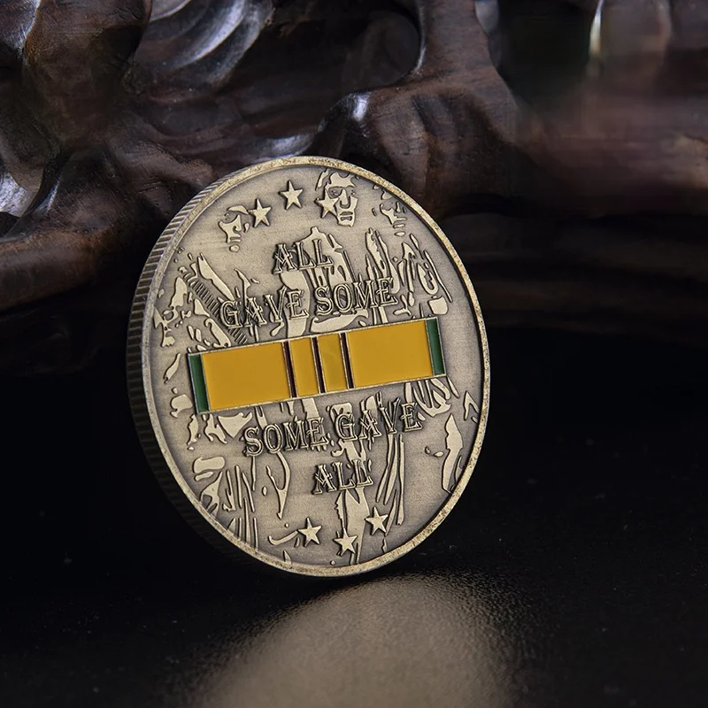 

Military Coin Veteran Souvenir All Gave Some Some Gave All Bronze Commemorative Coin Collectible Gift Honor Coin
