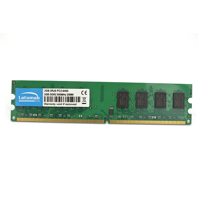 Latumab 2 ГБ 4 DDR2 800 МГц PC2 6400 настольная память Dimm 240 контактов 1 8 в Настольный ПК Память
