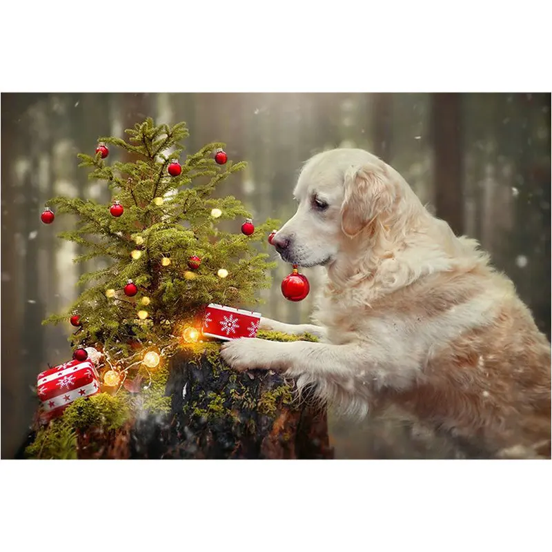 

Full Square Diamond Painting Christmas dog Diamond Embroidery Sale Animal Picture Of Rhinestone Home Decoration DIY 5D
