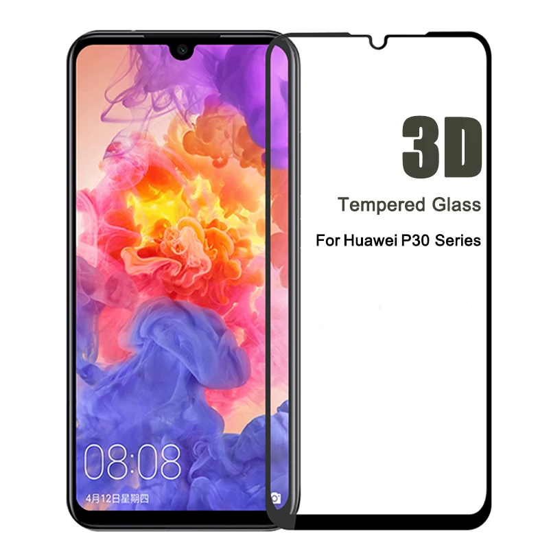 Закаленное стекло для huawei p30 pro 3D полноэкранная Защитная пленка светильник lite