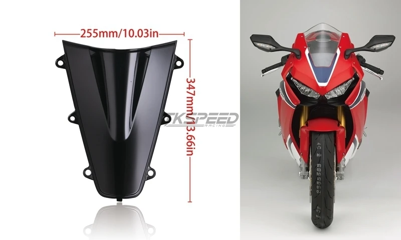 Горячая для Honda CBR 1000 RR дым лобовое стекло ветровое стекло двойной пузырь CBR1000RR CBR 1000RR CBR1000 17 18
