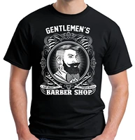 gentlemens barber shop hipster barbers printed t shirt summer cotton short sleeve o neck mens t shirt new s 3xl
