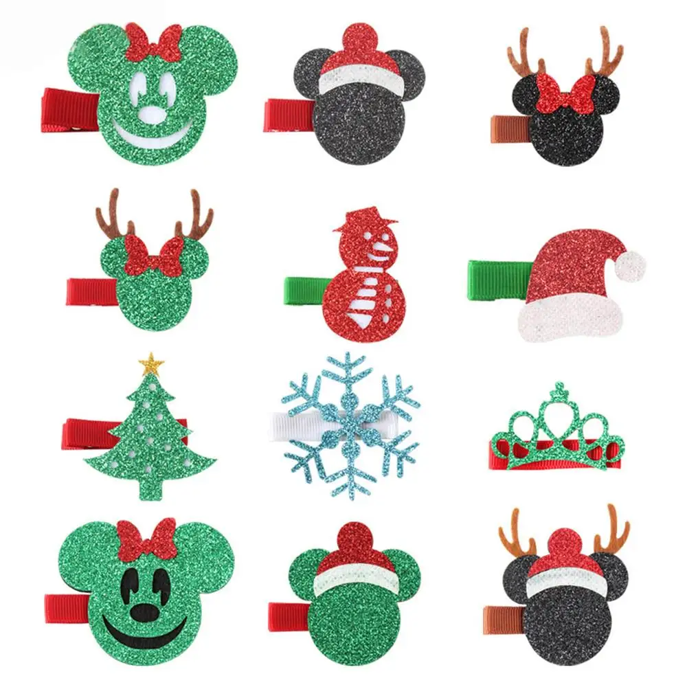 Детские заколки для волос рождественские войлочные прокладки девочек заколка