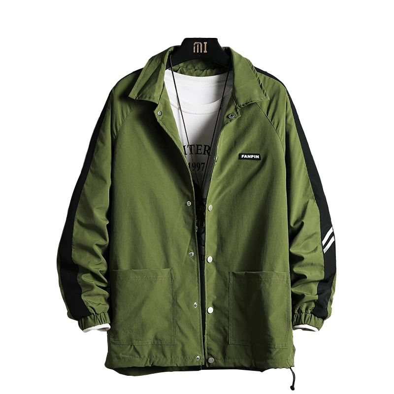 

Spring autumn New Men's jacket Bomber Zipper Plus Size Jacket Male Casual Streetwear Hip Hop Pilot Coat Men Clothing