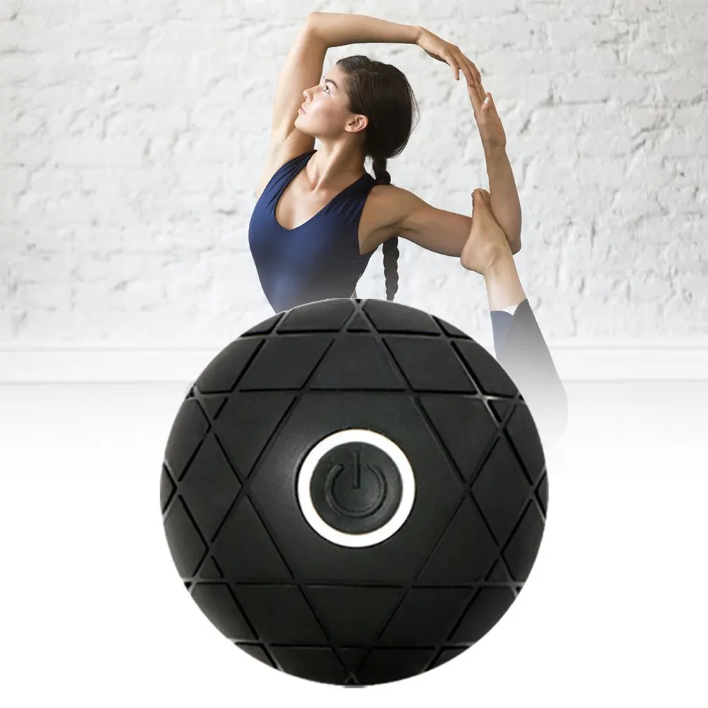 

800MAH Waterproof Electric Massage Ball Vibrating Massage Ball USB Rechargeable Massage Roller Training Yoga Fitness Foam Roller