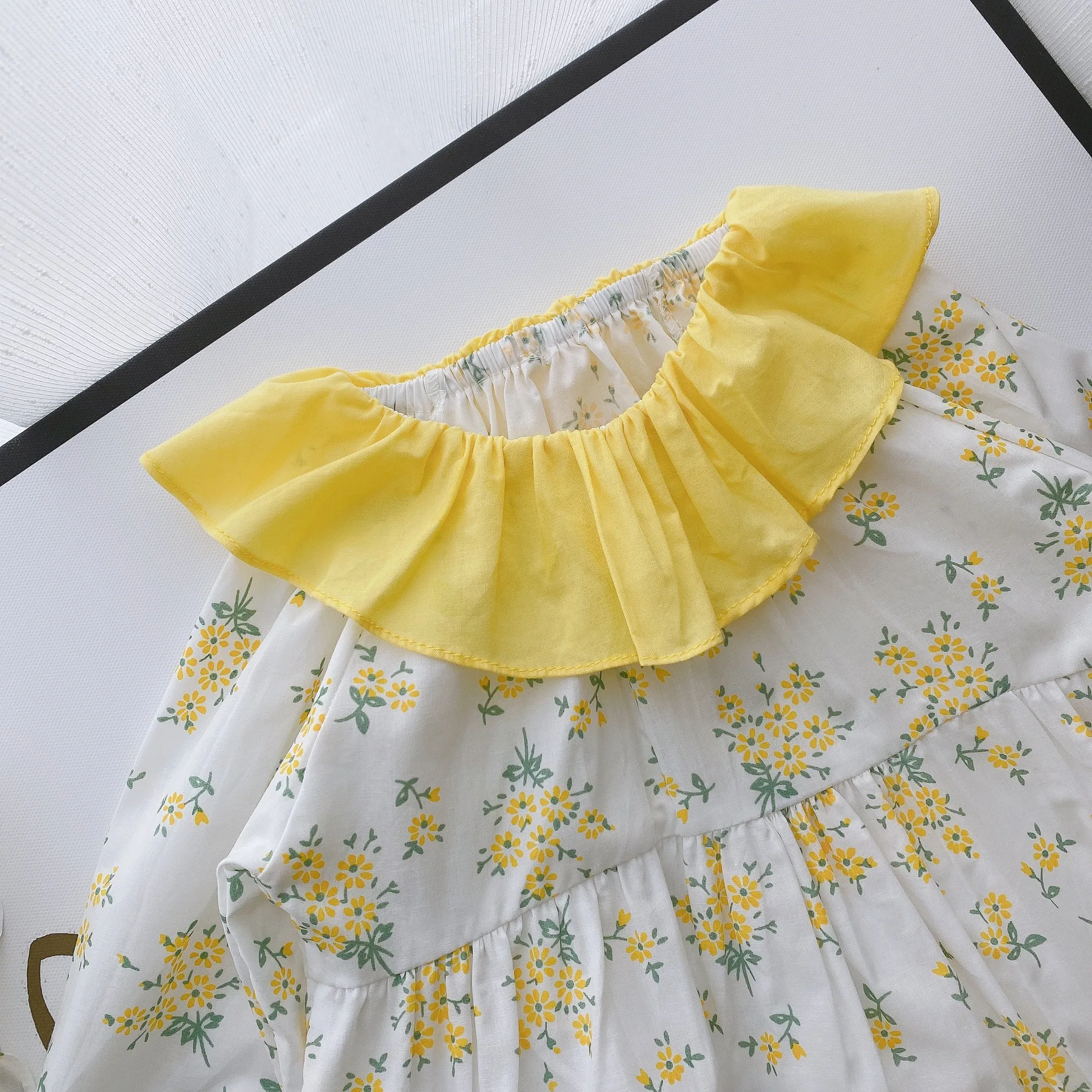 Осенние милые детские Боди с длинным рукавом и цветочным принтом для