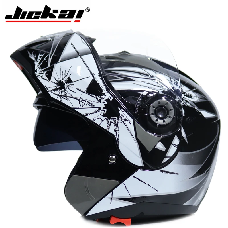 Jiekai motorcycle helmet double mirror man, motorcycle helmet double mirror winter, 105