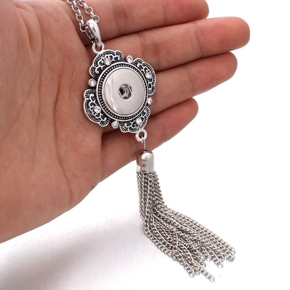 Женское винтажное ожерелье с кристаллами и металлической кисточкой 18 мм|jewelry for