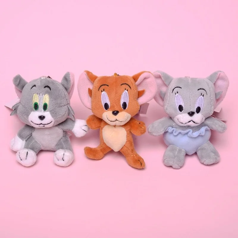 

Cute Cartoon Kawaii Cats Mouse 9cm Plush Toys Dolls Brooch Pendant for Boy Girl Gift Anime Decor