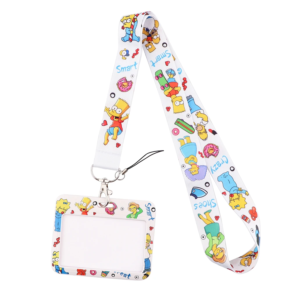 JF660 Funny Cartoon Lanyards for Key Neck Strap For Card Badge Gym Key Chain Lanyard Key Holder DIY Hanging Rope Keychain