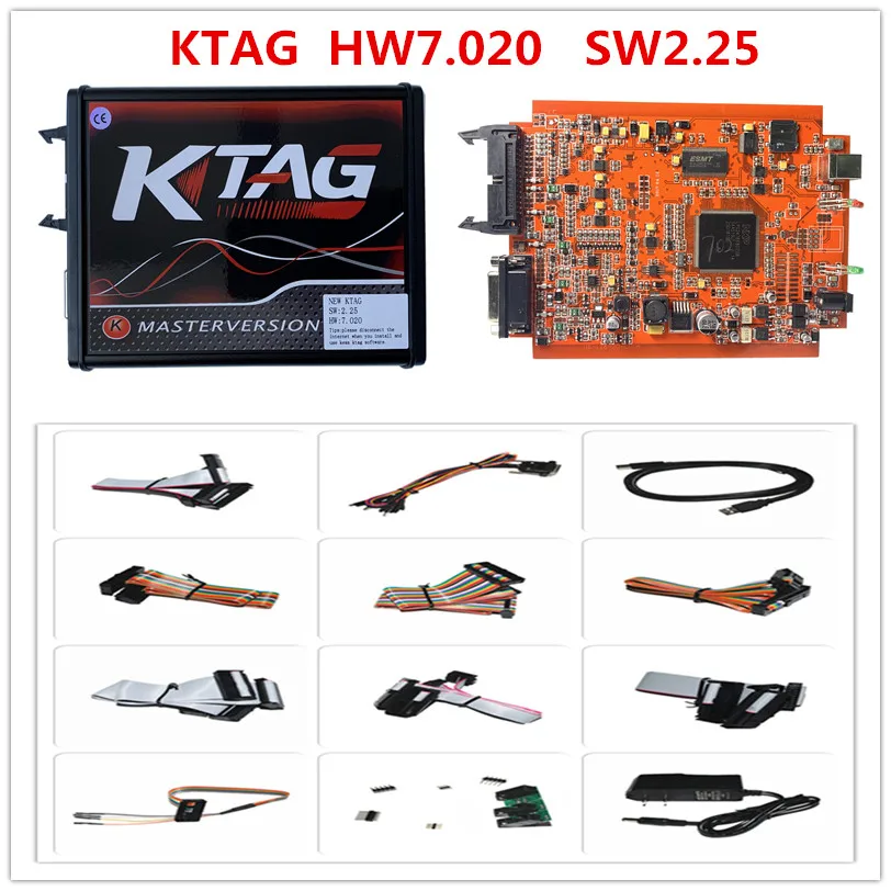 В Испании! Red Ktag K TAG V7.020 SW2.25 KESS V2 V5.017 SW V2.47 Master ECU чип инструмент для настройки V54 7