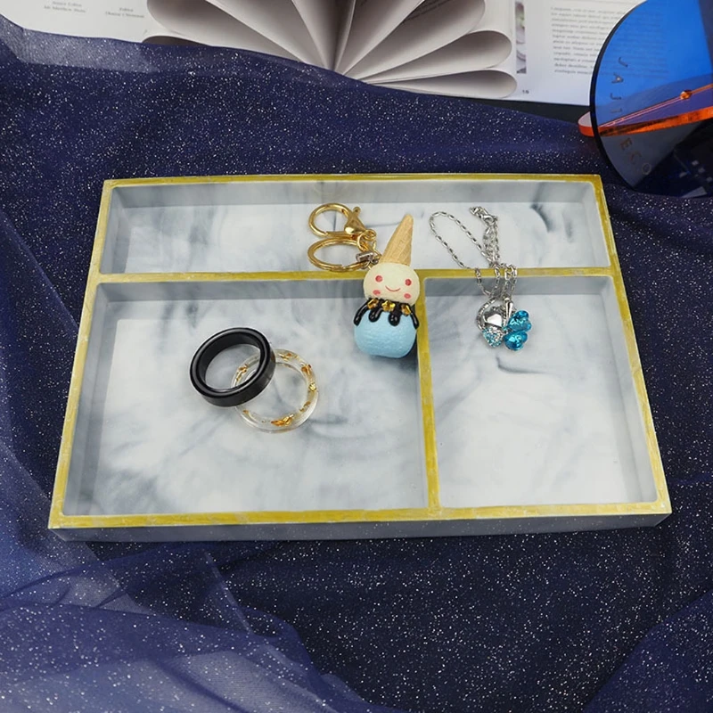 

Handmade Classified Storage Tray Resin Mold Multigrid Storage Dish Mold Tools A2UA