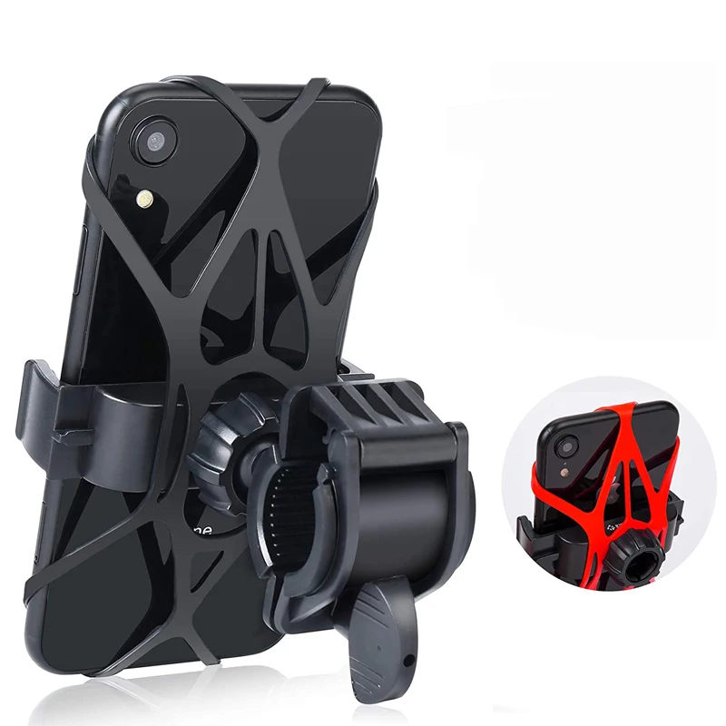 silicone security bands for cell phone holder for bicycle bike handlebar rubber band for iphone 12 pro max x cycling accessories free global shipping