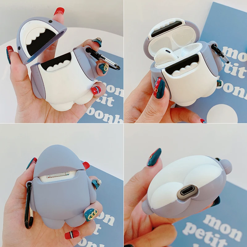 Милый мультяшный чехол для наушников Apple Airpods 1 2, силиконовая мягкая защитная крышка, чехол s, аксессуары для Airpods shell