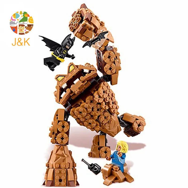 70904 460 шт Бэтмен фильм серии рок Clayface Splat атака модель строительные блоки игрушки