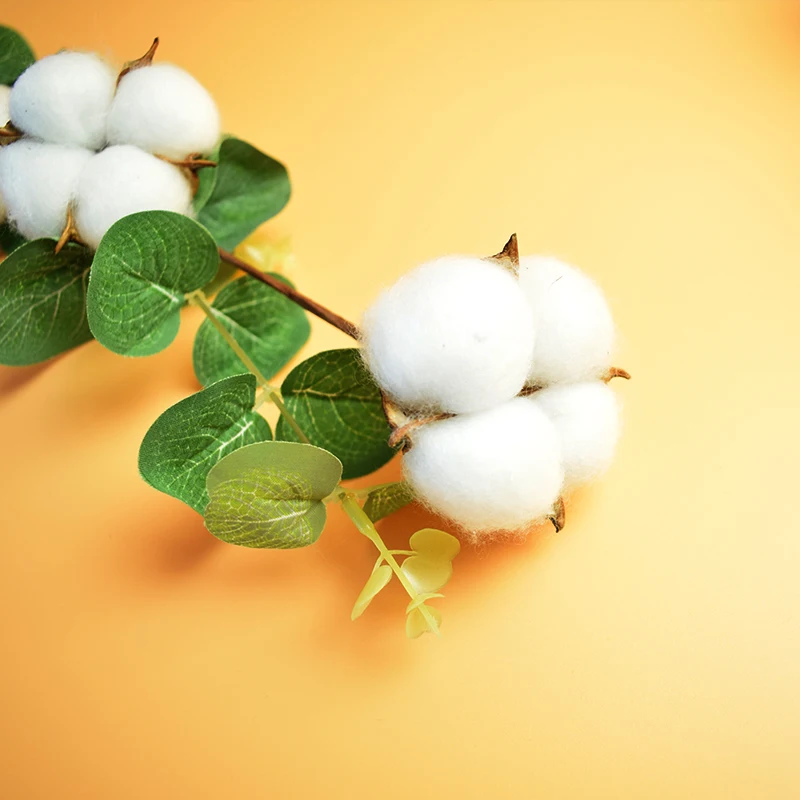 Искусственные цветы 4 шт. натуральные сухие хлопковые сушеные прессованные