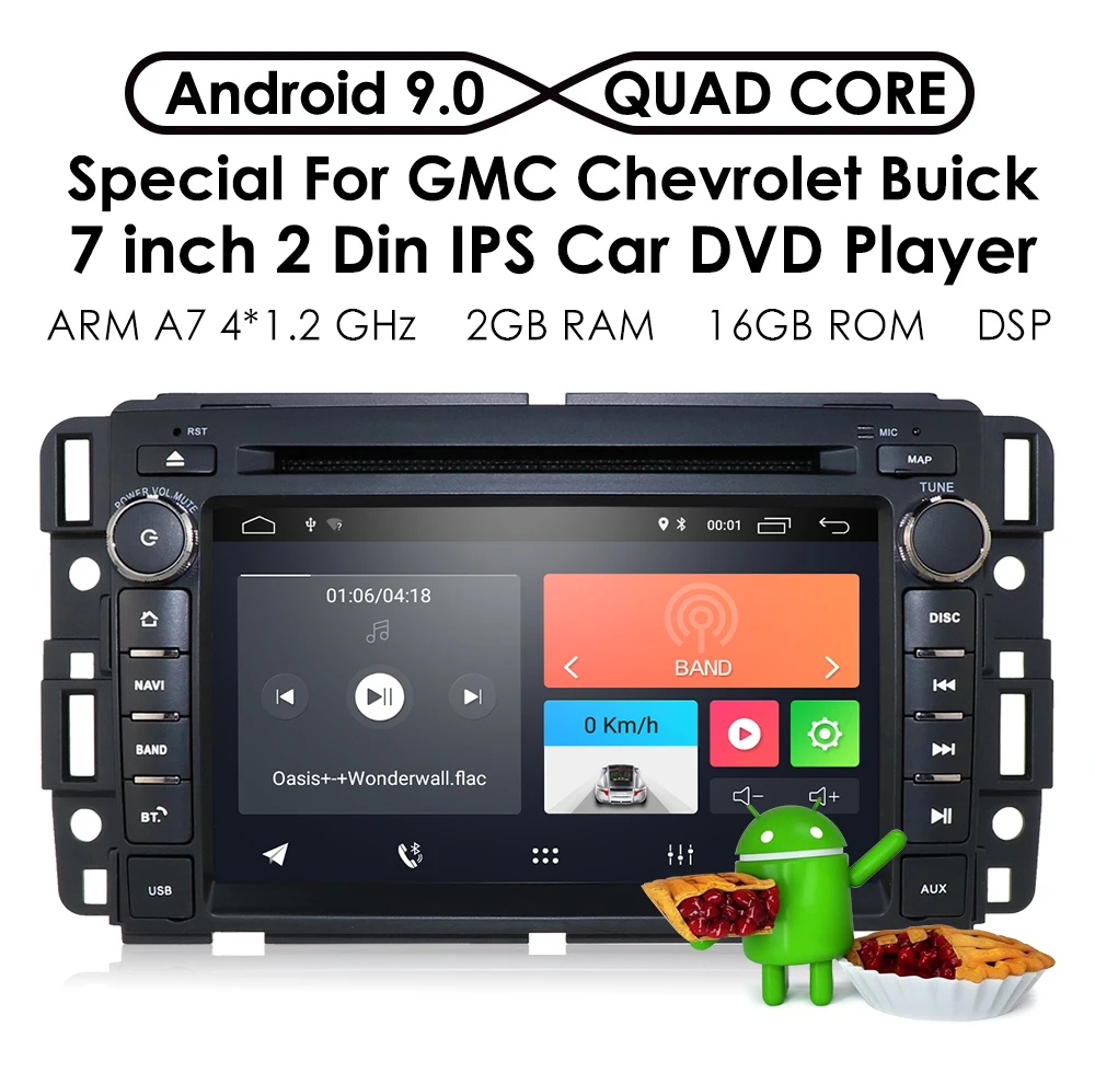 Автомобильный стерео dvd-плеер для GMC Chevy Silverado 1500 2012 GMC Sierra 2011 2010 7 дюймов четырехъядерный двойной Din в тире сенсорный экран DSP