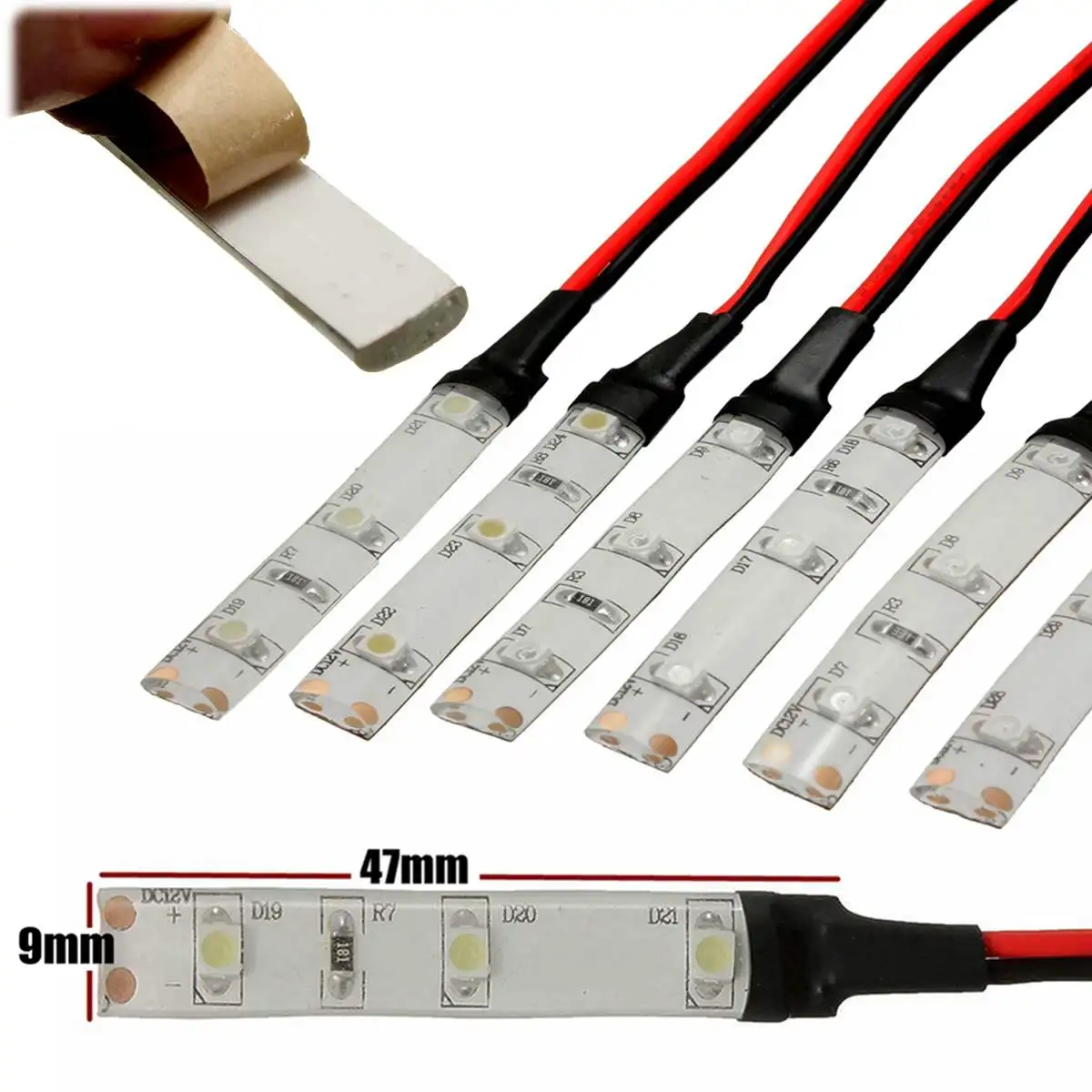 12V 3 LED 3528 SMD IP65 Водонепроницаемый прокладки СИД светильник гибкий подвесной для
