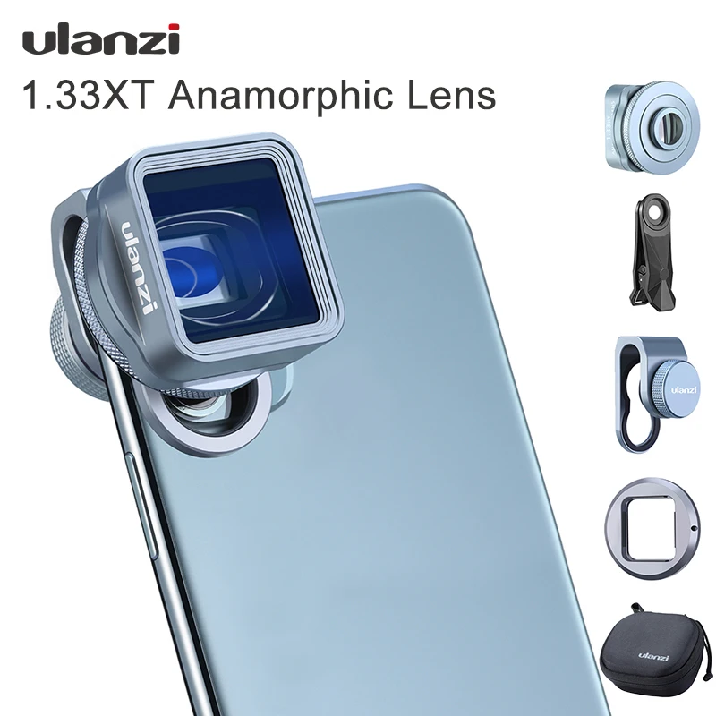 ULANZI анаморфный объектив 1.33XT широкоформатный фильм видеопроизводитель с 52 мм