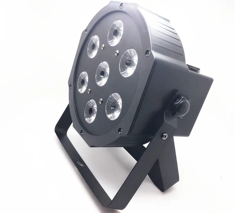 10 шт./7x12 Вт RGBW 4в1 led par light 7х18 RGBWA UV 6в1 плоский dmx512 disco lights профессиональный