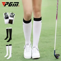 pgm golf women socks sports sweat absorbent sun protection breathable summer wild over knee high stocking
