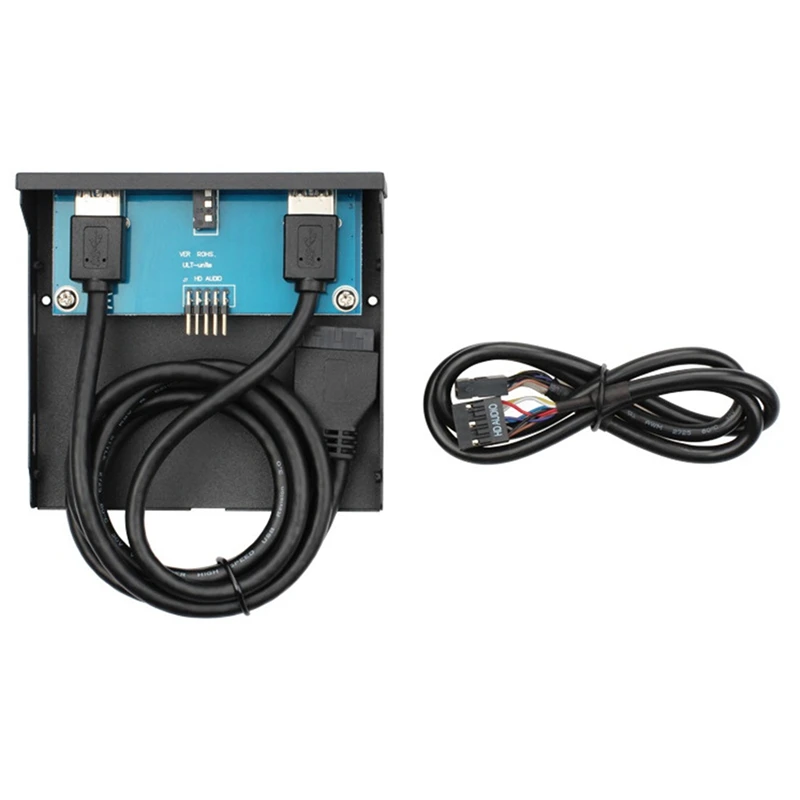 

USB3.0 Audio Two-In-One Headphone Jack Desktop Floppy Drive Panel